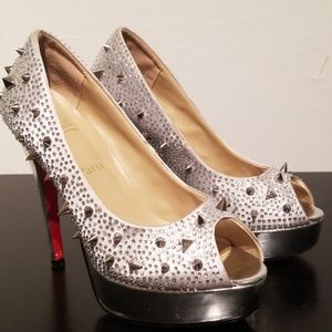 Christian Louboutin Very Mix Peep Toe Heels